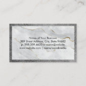 セリフモノグラム |大理石レザールクス 名刺 (裏面)