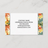 セリフモノグラム | 幾何学的なヤシの木 名刺 (裏面)