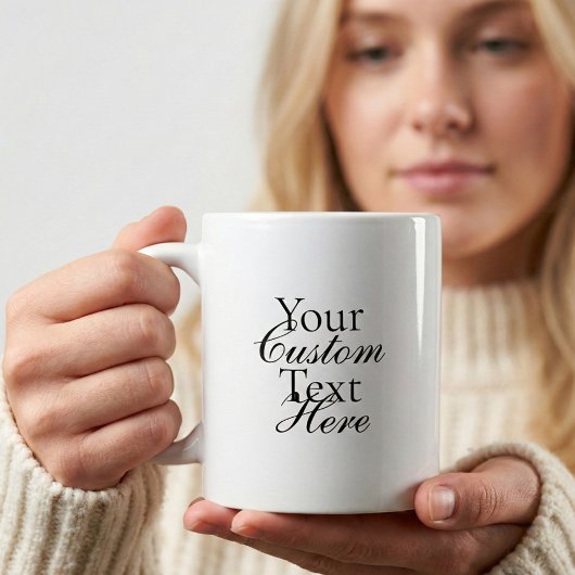 セリフ体とスクリプトの引用 Typography コーヒーマグカップ