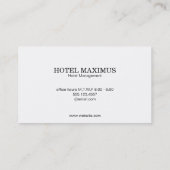 セリフ型モノグラム/ストーン 名刺 (裏面)