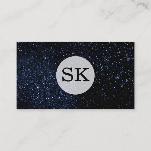 セリフ型モノグラム/ナイトスカイ 名刺 (正面)