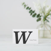 セリフ型モノグラム(バリエーション2) 名刺 (スタンド正面)