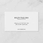 セリフ型モノグラム/レザー 名刺 (裏面)