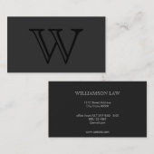 セリフ型モノグラム 名刺 (正面/裏面)