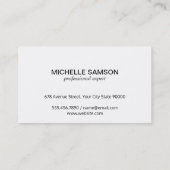 セリフ |モノグラム |淡い青 名刺 (裏面)