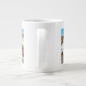 セリロ滝魚釣りヴィンテージトラベルポスター ジャンボコーヒーマグカップ (裏面)