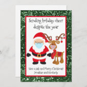 セリングホリデー応援にもかかわらずグリッター シーズンカード (正面/裏面)