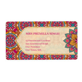 セリースマンダラランゴリ族の鮮やか模様 ラベル