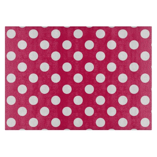 セリーズの白水玉模様 カッティングボード (正面)