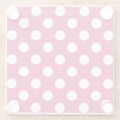 セリーズの白水玉模様 ガラスコースター (裏面)