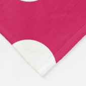 セリーズの白水玉模様 フリースブランケット (角)