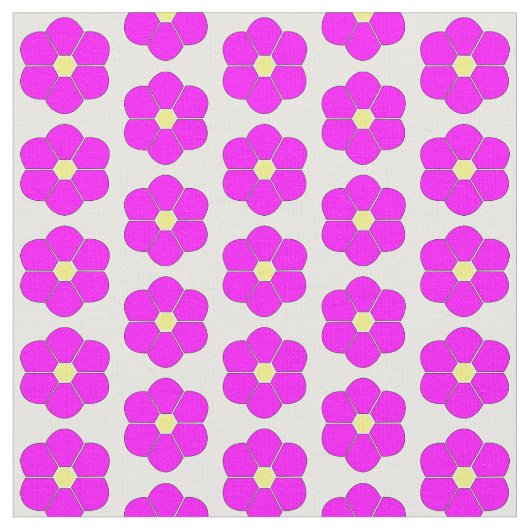 セリーズピンクの花デザイン ファブリック (クローズアップ)