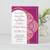 セリーズピンク、ブルー、オレンジにマンダラ 招待状 (スタンド正面)