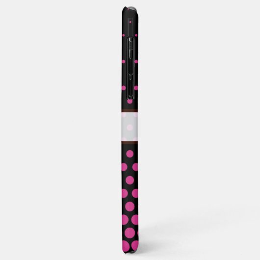 セリーズ水玉模様エレガントブモダンラック Case-Mate iPhoneケース (裏面/左)