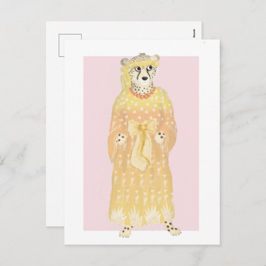 セリーヌエレガントチーター葉書 シーズンポストカード (正面/裏面)