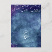 セリーヌ・エレガント天夜結婚式レセプション エンクロージャーカード (裏面)