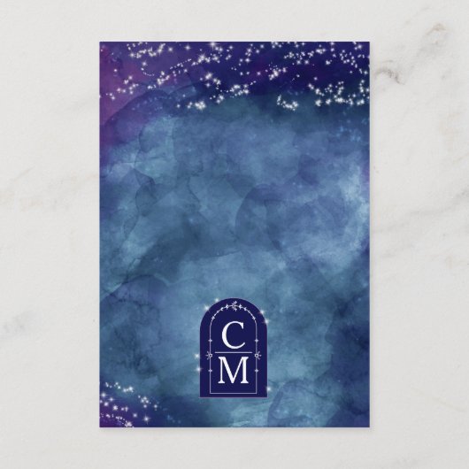 セリーヌ・シレエレガントンタル・星空の夜披露宴 エンクロージャーカード (裏面)