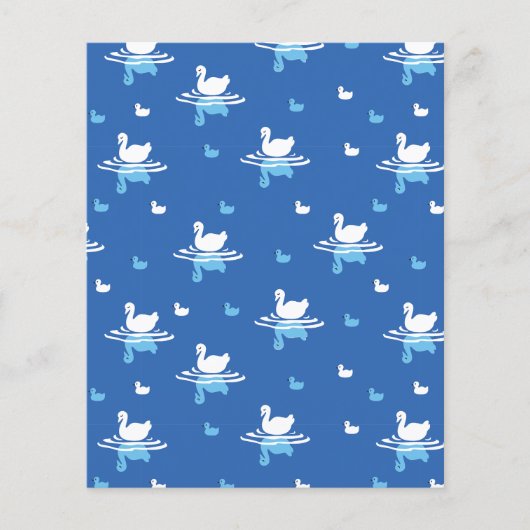 セリーネウォーターズよくはしゃぐスワンレイクパターンデザイン チラシ (正面)