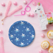 セリーネウォーターズよくはしゃぐスワンレイクパターンデザイン ペーパープレート (パーティー)