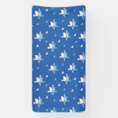 セリーネウォーターズよくはしゃぐスワンレイクパターンデザイン 横断幕 (縦)