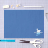 セリーネウォーターズよくはしゃぐスワンレイクパターンデザイン 薄葉紙 (クラフト)