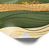 セリーネオータムリバー – 自然ランドスケープアート ポスター (コーナー)