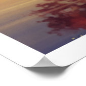 セリーネオータムレイクウォールアートインスパイア自然 ポスター (角)