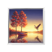 セリーネオータムレイクウォールアート