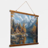 セリーネオータムレイク最高傑作タペストリー 吊り下げ型タペストリー (傾斜あり)