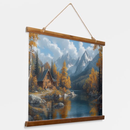 セリーネオータムレイク最高傑作タペストリー 吊り下げ型タペストリー (傾斜あり)