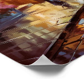 セリーネオータム通りパインタリータウンアート ポスター (角)