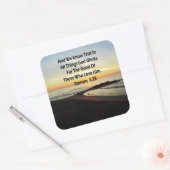 セリーネサンライズローマ8:28聖なる書物、 経典 スクエアシール (封筒)