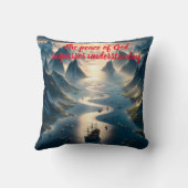 セリーネセール：ボート、水、山 クッション (裏面)