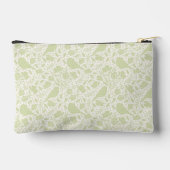 セリーネバード&花模様 モノグラムの アクセサリーポーチ (裏面)