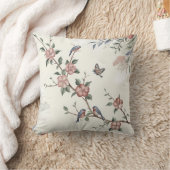 セリーネブロッサム&バードズ装飾用クッション クッション (ブランケット)