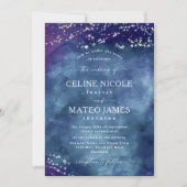 セリーネ・エレガントシアルスター結婚リー・ナイト 招待状 (正面)