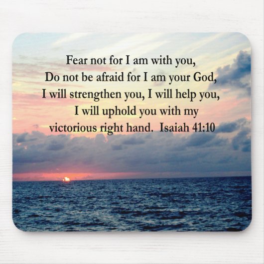 セリーンサンライズイザヤ41:10 マウスパッド (正面)