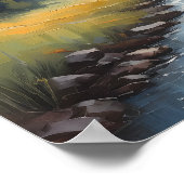 セリーンランドスケープ絵を描ズ – 静かな自然 ポスター (角)