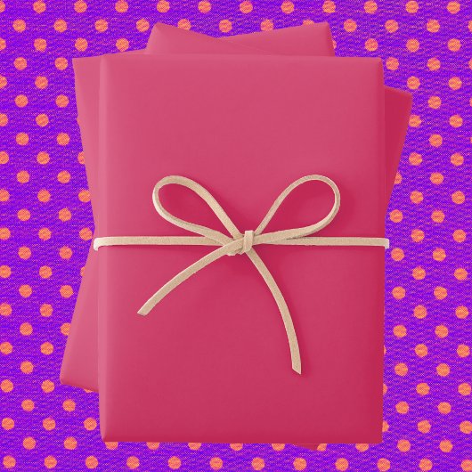 セリ無地のーズ色 ラッピングペーパーシート