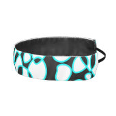 セルアブストラクション白黒ターコイズ アスレチックヘッドバンド (右)