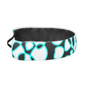 セルアブストラクション白黒ターコイズ アスレチックヘッドバンド (左)