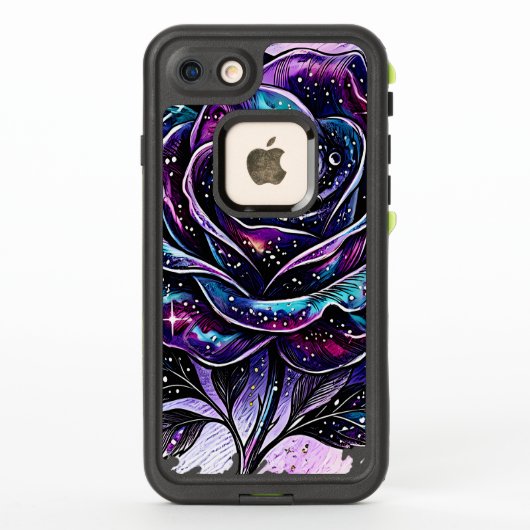 セルエステルギャラクシー薔薇渦巻星雲 オーダーメイド商品 LifeProof iPhoneケース (裏面)