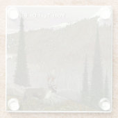 セルカークカリブー ガラスコースター (裏面)