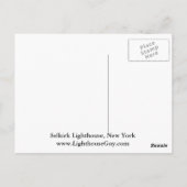 セルカークライトハウスニューヨークポストカード ポストカード (裏面)