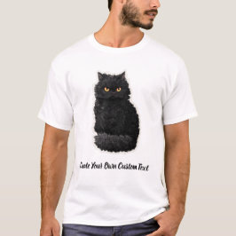 セルカークレックスの猫 カスタムテキスト作成 Tシャツ