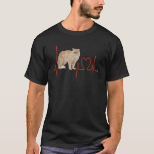 セルカークレックス猫ハートビートEKG猫&キッテン Tシャツ
