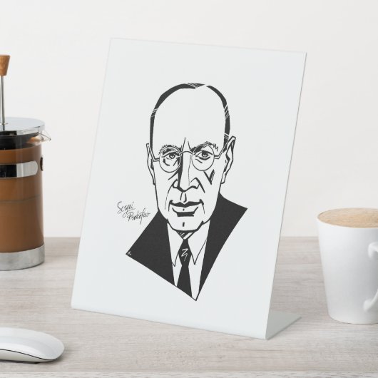 セルゲイ・プロコフィエフ 台座サイン (インサイチュ)