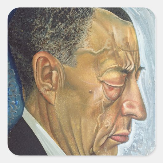 セルゲイ・ラフマニノフポートレート1930 スクエアシール (正面)