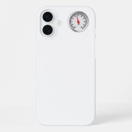 セルシウス温度計（丸型） iPhoneケース (裏面)