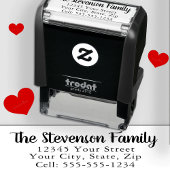 セルシンプル番号を持つ差出人住所 セルフインキングスタンプ